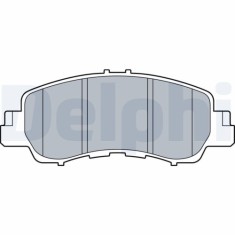 Set placute frana fata DELPHI, Mitsubishi Eclipse Cross (Gk ), 10.2017-, Fata; puntea fata
