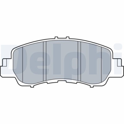 Set placute frana fata DELPHI, Mitsubishi Eclipse Cross (Gk ), 10.2017-, Fata; puntea fata foto