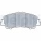 Set placute frana fata DELPHI, Mitsubishi Eclipse Cross (Gk ), 10.2017-, Fata; puntea fata