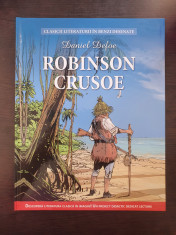 Clasicii literaturii in Benzi Desenate - ROBINSON CRUSOE - Daniel Defoe foto