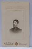 STUDIO ' JOS. TOROK ' , BUCURESTI , DOMN CU MUSTATA , FOTOGRAFIE C.D.V. , SFARSIT DE SECOL XIX