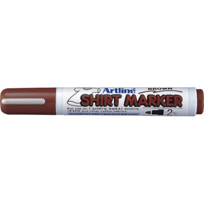 T-shirt Marker Artline, Corp Plastic, Varf Rotund 2.0mm - Maro foto