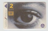bnk card Cartele telefonice - Letonia - Magic Eye - Col:LV-LTK-0034