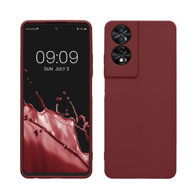 Husa Kwmobile pentru TCL 40 NxtPaper, Visiniu, Silicon, KWM000022QD003C foto
