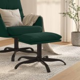 vidaXL Taburet, verde &icirc;nchis, 60x60x36 cm, catifea 341580