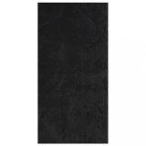 Cumpara ieftin Covor HUARTE, fir scurt, moale si lavabil, negru, 100x200 cm