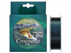 Nylon/Fir monofilament Aqua Crocodile Pike 150 m, verde inchis foto