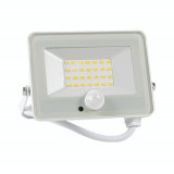 PROIECTOR LED CU SENZOR VEGA20 SLIM 20W 3000K ALB, Elmark