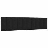vidaXL Pernă pentru tăblie de pat, negru, 200 cm, material textil