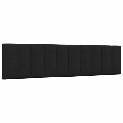 vidaXL Pernă pentru tăblie de pat, negru, 200 cm, material textil foto