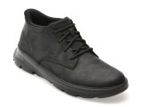 Ghete SKECHERS negre, ARCH FIT GARZA, din piele naturala
