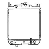 Radiator racire Suzuki Swift, 08.1989-09.1994, Motorizare 1, 3 50kw Benzina, tip climatizare Automat, diametru intrare/iesire 28/28mm, dimensiune 332