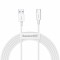 Cablu Date si Incarcare USB-A - USB-C Baseus Superior Series, 66W, 2m, Alb CATYS-A02