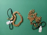Gold plated-,18 k--1bratara, 1 lantisoare--stare buna