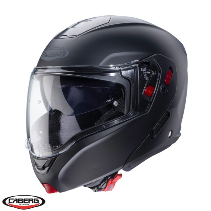 Casca modulabila pentru scuter - motocicleta (flip-up) Caberg model Horus X negru mat Pinlock ready &ndash; lentila Pinlock inclusa XS (53/54cm)