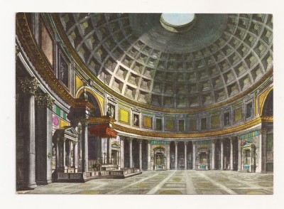 FA33-Carte Postala-ITALIA - Roma, Interno del Pantheon, necirculata foto
