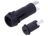 Clemă siguranţe cilindrice 10A neagră 250VAC, SCHURTER