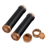 Mansoane Reverse Nico Vink 130/30mm Lock On negru/aramiu Ultimate FactoryBikes