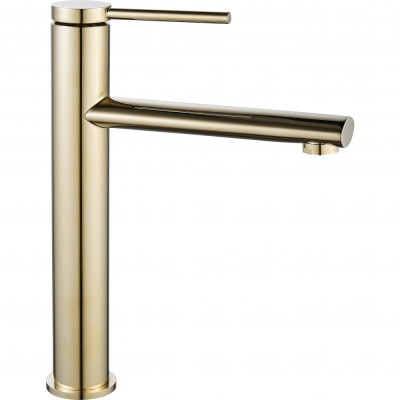 Baterie pentru lavoar REA OVAL GOLD high foto