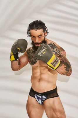 Shadow Camo - Chiloți sexy bărbați, negri, M foto