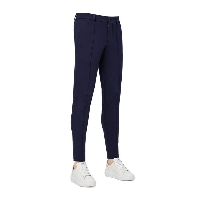Pantaloni barbati slim bleumarin CH06