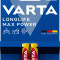 Baterie alcalina R3 (AAA) 2 buc/blister Longlife Max Power Varta