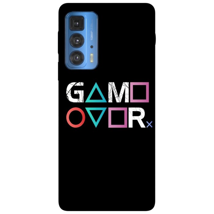 Husa compatibila cu Motorola Moto G22 model Game Over, Silicon, TPU, Viceversa