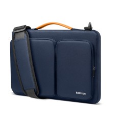 Geanta laptop 13 inch, tomtoc defender, navy blue foto