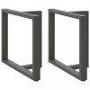 VidaXL Picioare de masă &icirc;n formă de T, 2 buc., antracit, 90x35x(72-73) cm, oțel 4013066