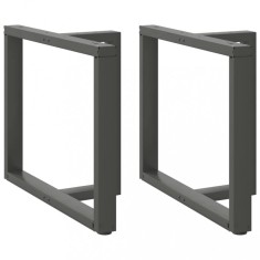 vidaXL Picioare de masă &icirc;n formă de T, 2 buc., antracit, 90x35x(72-73) cm, oțel 4013066