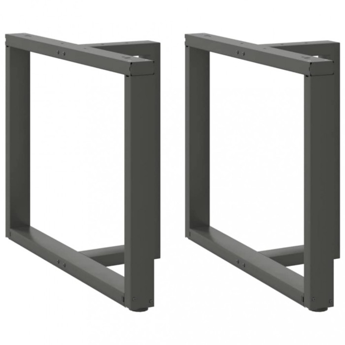 vidaXL Picioare de masă &icirc;n formă de T, 2 buc., antracit, 90x35x(72-73) cm, oțel