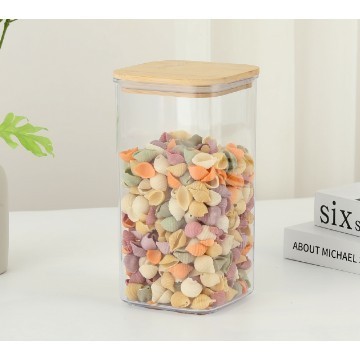 Container Borcan pentru Alimente, Flippy, din Plastic, 10 x 10 x 19 cm, 1.2l, Transparent