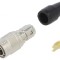 Conector circular HR10 push-pull mufă argintată