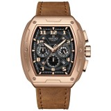 Ceas Bărbați Naviforce 8053 Maro &ndash; Funcții Multiple, Design Business, Shockproof, Rezistent la Apă 3ATM