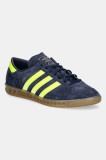 adidas Originals sneakers din piele Hamburg culoarea albastru marin, JS0678