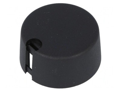 Buton rotativ negru cu indicator plastic &amp;Oslash;6mm &amp;Oslash;31x16mm foto