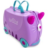 Valiza Copii Trunki Cassie Pisicuța, Bagaj de M&acirc;nă, Ride-On, 18L, 3-6 Ani