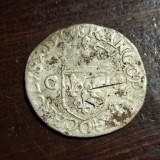 Franța 1 douzain 1593 / O/ Riom argint Chales X