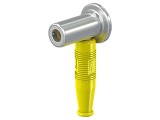 Conector Banană 6mm Soclu Galben Crimpat Medical