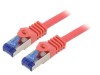 Patch Cord S/FTP Cat6a LSZH Roșu 1m, Logilink