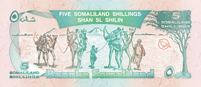 Somaliland, 5 Shilingi 1994, clasor A1