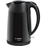 Fierbator electric, TWK3P423, Oprire automata, Baza antiaderenta, 2400 W, 1.7 L, Inox, Negru