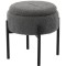Taburet pentru copii, rotund, spatiu depozitare, 31x28cm, maxim 50kg, gri Household NewTrend