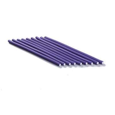 Bigudiuri flexibile violet 0.8*23cm Ihair Keratin 10 buc foto