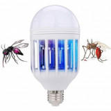 Bec LED Anti Insecte cu lumina 15W - Bec 2in1 Cu Lampa UV Impotriva Insectelor, Anti-insecte, E27, MyStyle