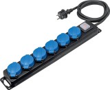 Prelungitor cu 6 prize cablu 1.5m H07RN-F 3G1,5 230V 16A max. 3500W IP44, As Schwabe