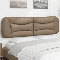 vidaXL Pernă pentru tăblie pat, cappuccino, 180 cm, piele artificială