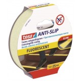 Banda adeziva antialunecare, fluorescent, 5m x 25mm - Tesa 55580