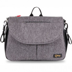 Geanta Accesorii Bebelusi Qplay Envelope cu Multiple Compartimente Dark Grey foto