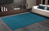 Cumpara ieftin Covor Model Kolibri 11000-140, Marime 80 x 150 cm, Albastru, Inaltime Fir 9 mm, Antialergic, Polipropilena, Living, Dormitor, Sufragerie, Birou